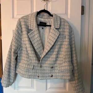 Cropped Tweed Blazer